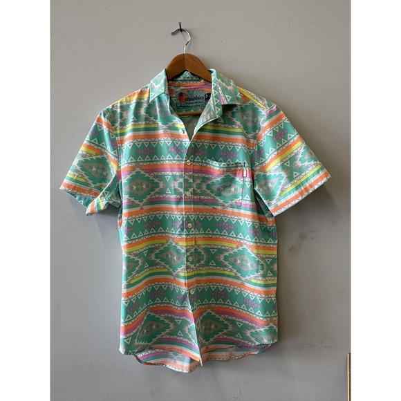 chubbies Other - Chubbies Shirt Mens Small Multicolor Aztec Geometric Short Sleeve Button Up